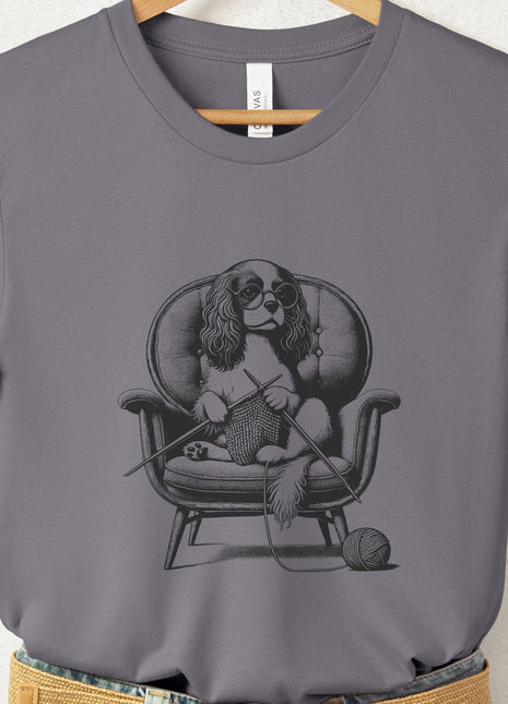 Cavalier King Charles Spaniel Knitting T-Shirt
