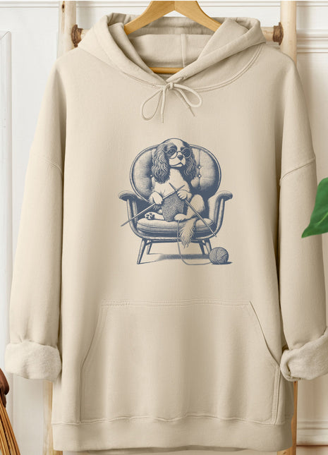 Cavalier King Charles Spaniel Knitting Hoodie