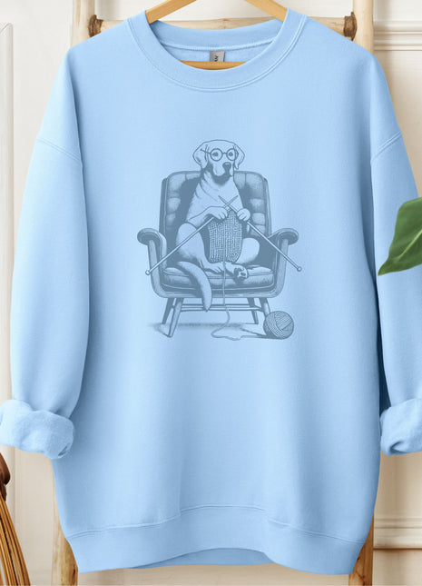 Labrador Retriever Knitting Sweatshirt