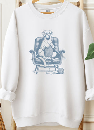 Labrador Retriever Knitting Sweatshirt