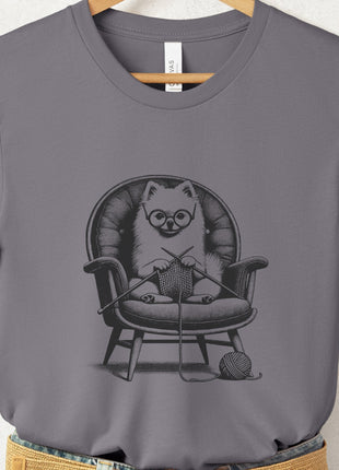Pomeranian Knitting T-Shirt