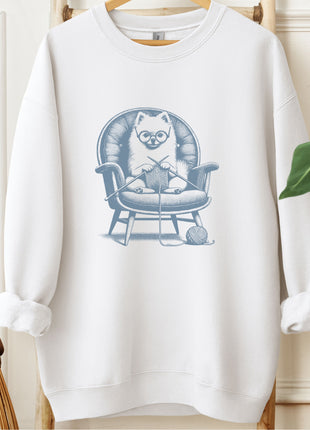 Pomeranian Knitting Sweatshirt