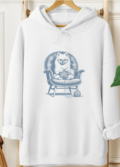 Pomeranian Knitting Hoodie