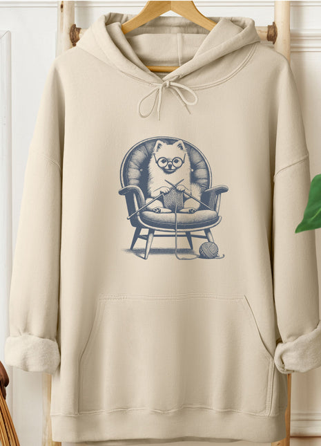 Pomeranian Knitting Hoodie