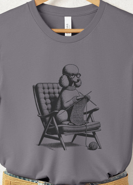Poodle Knitting T-Shirt