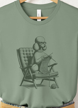 Poodle Knitting T-Shirt
