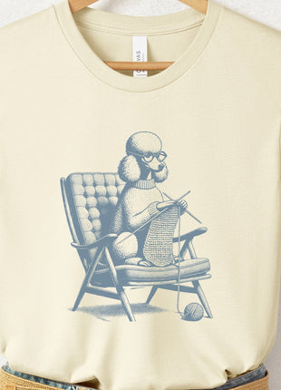 Poodle Knitting T-Shirt