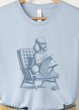 Poodle Knitting T-Shirt