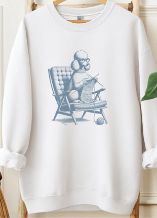 Poodle Knitting Sweatshirt