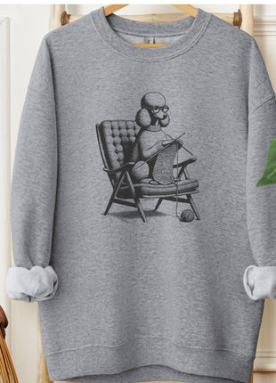 Poodle Knitting Sweatshirt