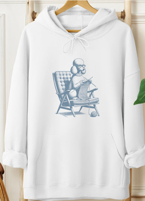 Poodle Knitting Hoodie
