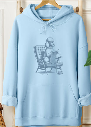Poodle Knitting Hoodie