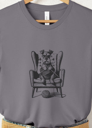 Schnauzer Knitting T-Shirt
