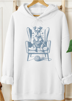 Schnauzer Knitting Hoodie
