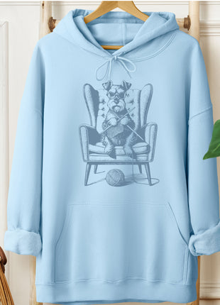 Schnauzer Knitting Hoodie