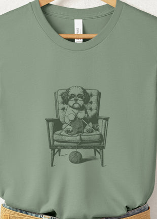 Shih Tzu Knitting T-Shirt