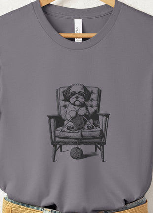 Shih Tzu Knitting T-Shirt