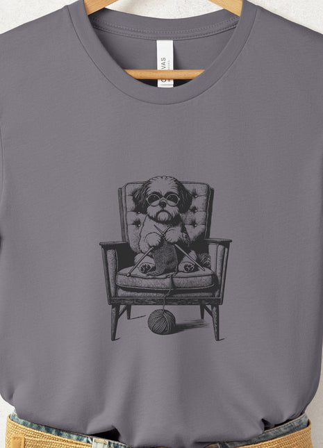Shih Tzu Knitting T-Shirt