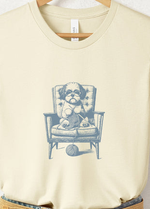 Shih Tzu Knitting T-Shirt