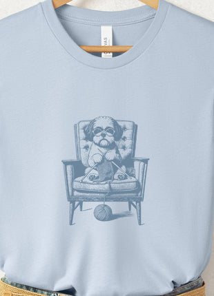 Shih Tzu Knitting T-Shirt