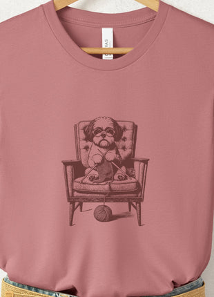 Shih Tzu Knitting T-Shirt