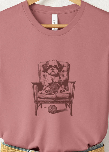 Shih Tzu Knitting T-Shirt