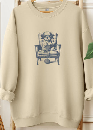 Shih Tzu Knitting Sweatshirt