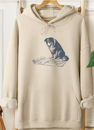 Australian Shepherd Aussie Vacuum Blueprint Hoodie