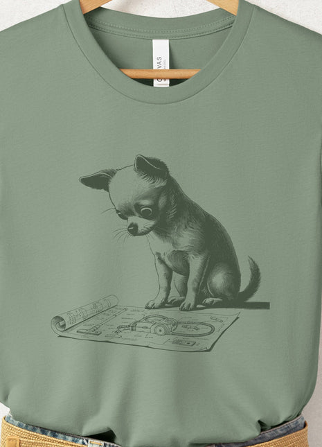 Chihuahua Vacuum Blueprint T-Shirt