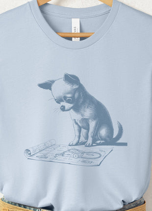 Chihuahua Vacuum Blueprint T-Shirt