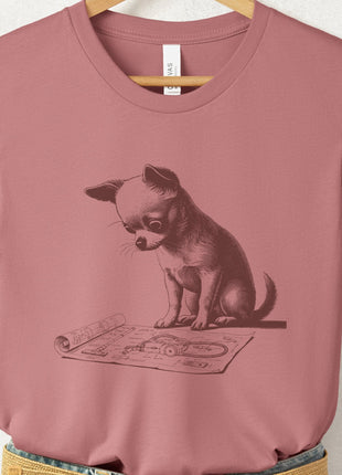 Chihuahua Vacuum Blueprint T-Shirt