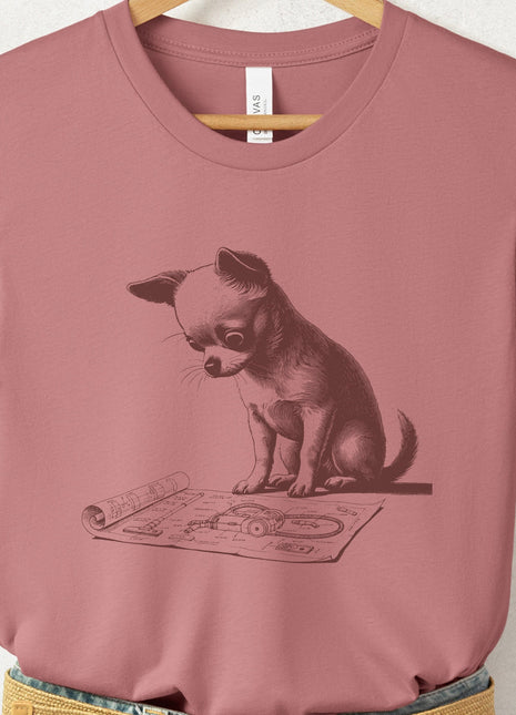 Chihuahua Vacuum Blueprint T-Shirt