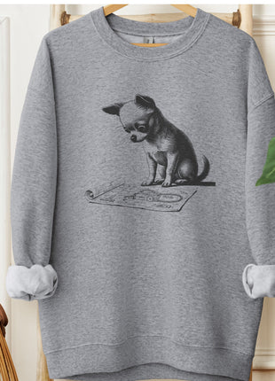 Chihuahua Vacuum Blueprint Sweatshirt