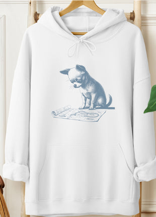 Chihuahua Vacuum Blueprint Hoodie