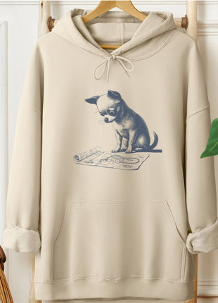 Chihuahua Vacuum Blueprint Hoodie