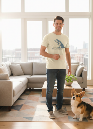 Corgi Vacuum Blueprint T-Shirt