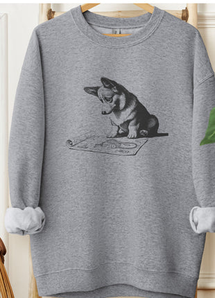 Corgi Vacuum Blueprint Sweatshirt
