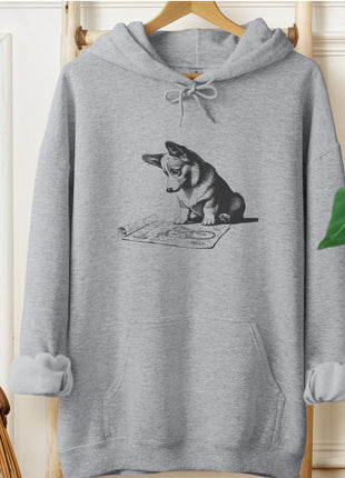 Corgi Vacuum Blueprint Hoodie