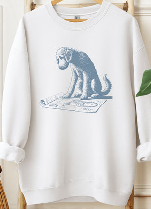 Doodle Vacuum Blueprint Sweatshirt