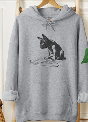 French Bulldog Frenchie Vacuum Blueprint Hoodie