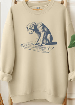 Golden Retriever Vacuum Blueprint Sweatshirt
