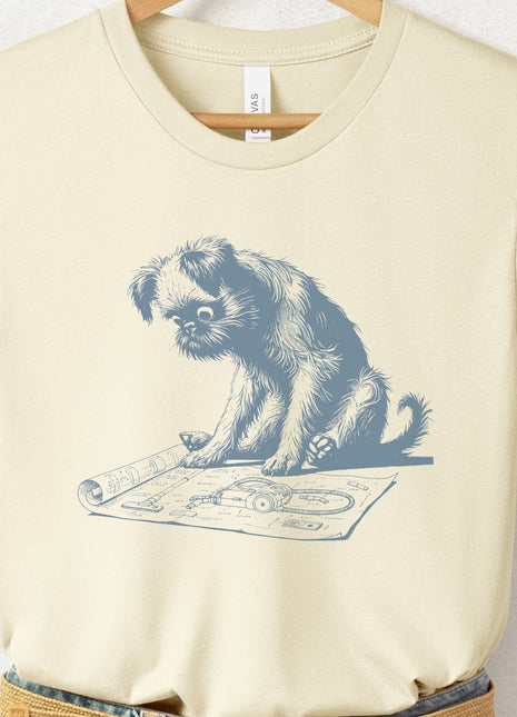 Brussels Griffon Griff Vacuum Blueprint T-Shirt