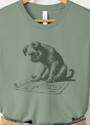 Brussels Griffon Griff Vacuum Blueprint T-Shirt