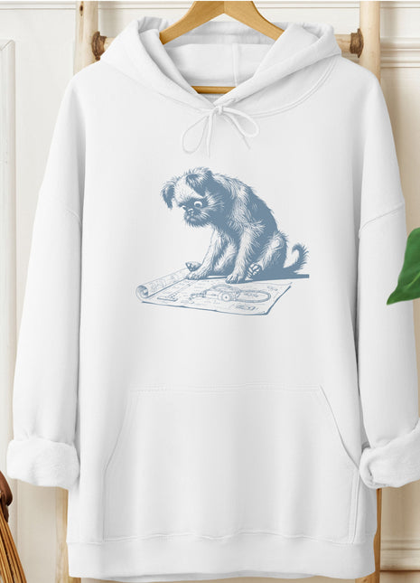 Brussels Griffon Griff Vacuum Blueprint Hoodie