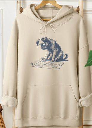 Brussels Griffon Griff Vacuum Blueprint Hoodie