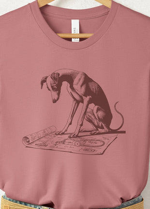 Italian Greyhound Whippet Iggy Vacuum Blueprint T-Shirt