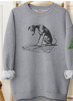 Italian Greyhound Whippet Iggy Vacuum Blueprint Sweatshirt