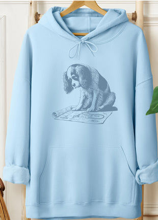 Cavalier King Charles Spaniel Vacuum Blueprint Hoodie