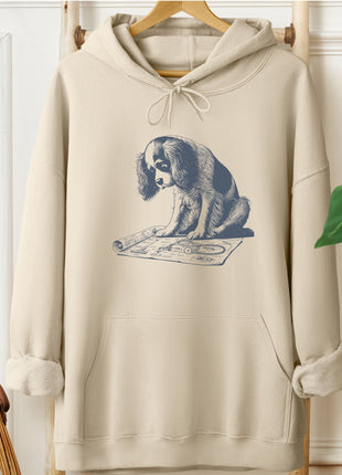 Cavalier King Charles Spaniel Vacuum Blueprint Hoodie