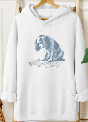 Cavalier King Charles Spaniel Vacuum Blueprint Hoodie